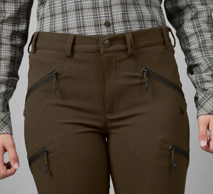 Spodnie damskie Seeland Larch Stretch - Grizzly Brown/Duffel Green