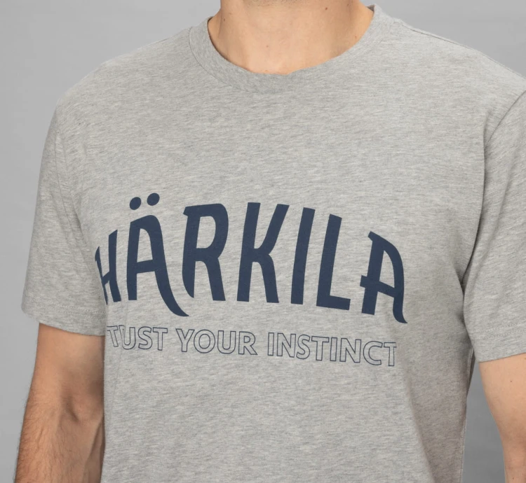 Koszulka Härkila Modi Melange S/S - Light Grey Melange