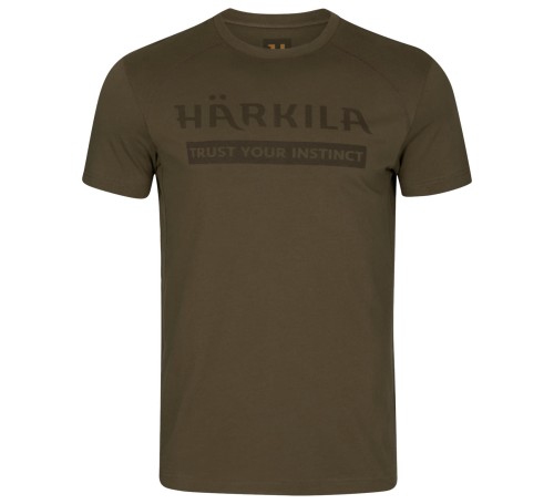 Koszulka Härkila Logo S/S - Willow Green