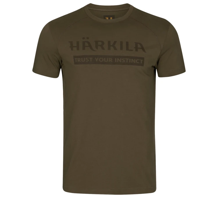 Koszulka Härkila Logo S/S - Willow Green