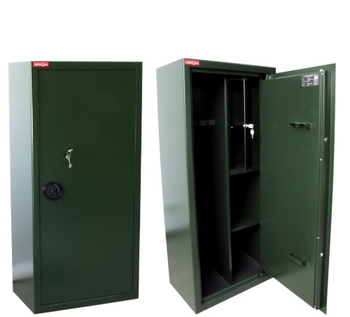 Szafa na broń długą (4 szt.) NOVCAN G-3/S1/4-350 (RAL 6007) - klasa S1