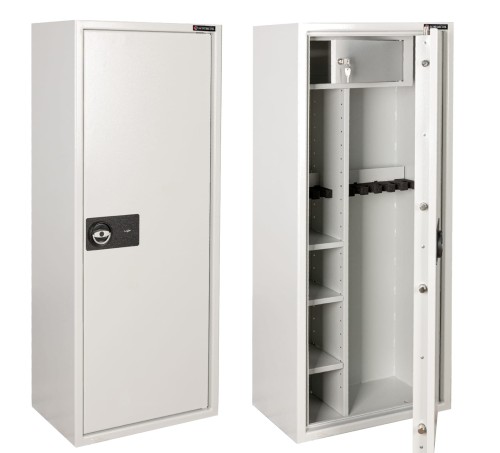 Szafa Konsmetal (6+4 szt.) MLB150D (RAL 7035) - klasa S1 + zamek elektroniczny kl. A