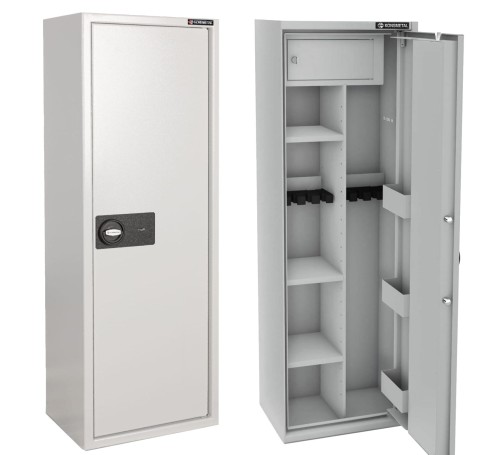 Szafa Konsmetal (4+4 szt.) MLB150D (RAL 7035) - klasa S1 + zamek elektroniczny kl. A