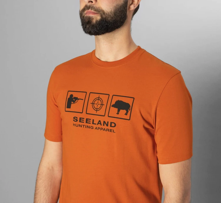 Koszulka Seeland Lanner S/S - Gold Flame