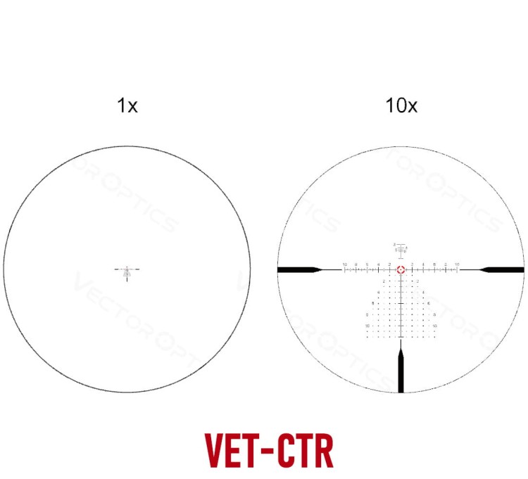 Luneta Vector Optics Continental x10 1-10x28 ED VET-CTR (FFP) - SCFF-47