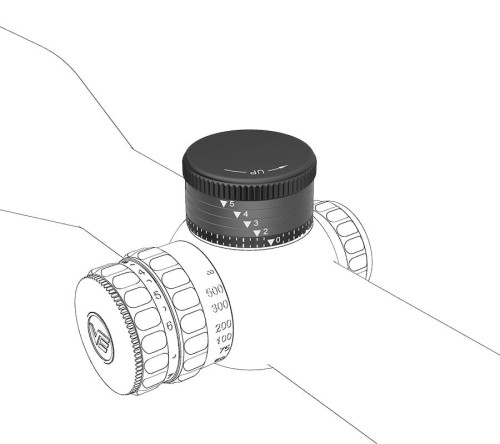 Wieżyczka balistyczna do lunet myśliwskich Vector Optics Continental - SCCON-HBT