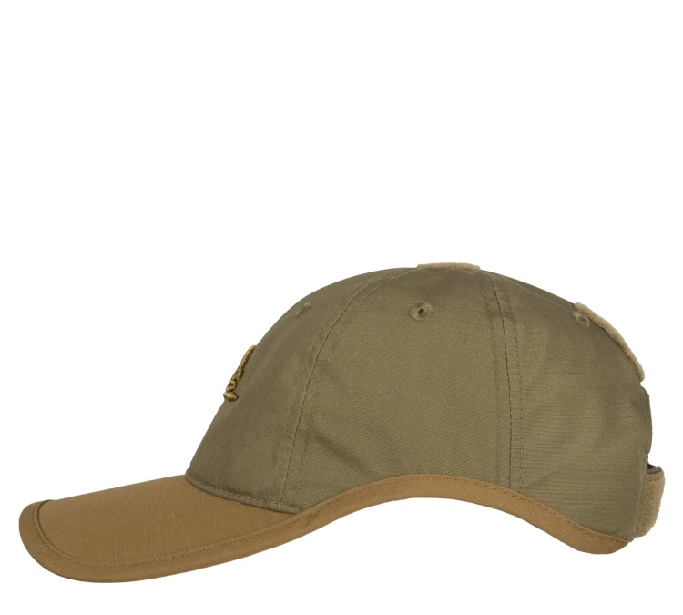 Czapka Helikon Logo Cap PolyCotton RipStop - Coyote/Olive Green (CZ-LGC-PR-1102A)