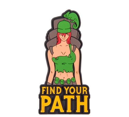 Emblemat PVC Helikon "Find Your Path" - Olive Green (OD-FYP-RB-02)
