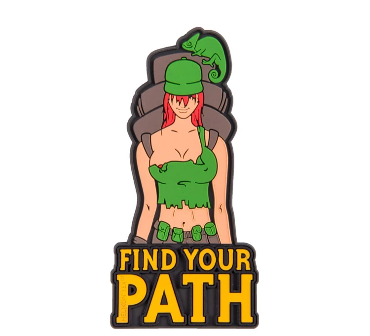 Emblemat PVC Helikon "Find Your Path" - Olive Green (OD-FYP-RB-02)