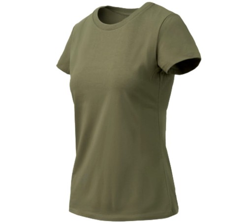 Koszulka damska Helikon Slim Organic - Olive Green (TS-TSW-OS-02)