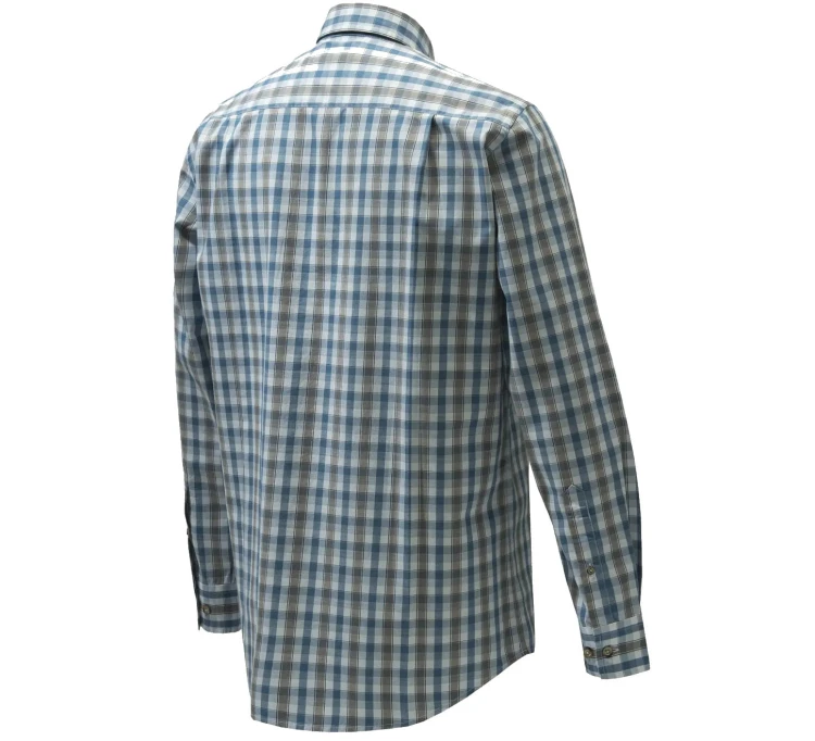 Koszula Beretta Trail L/S LU033 - White/Light Blue Check