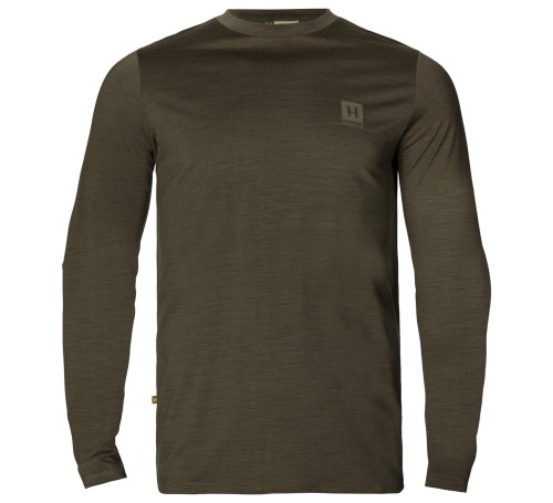 Koszulka wełniana Härkila Base All Season L/S - Willow Green