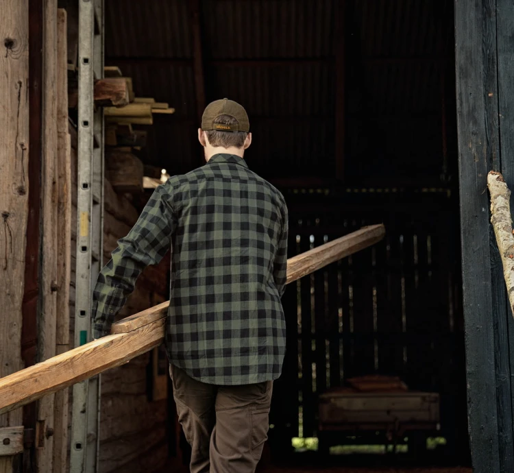Koszula Härkila Scandinavian L/S - Green Check