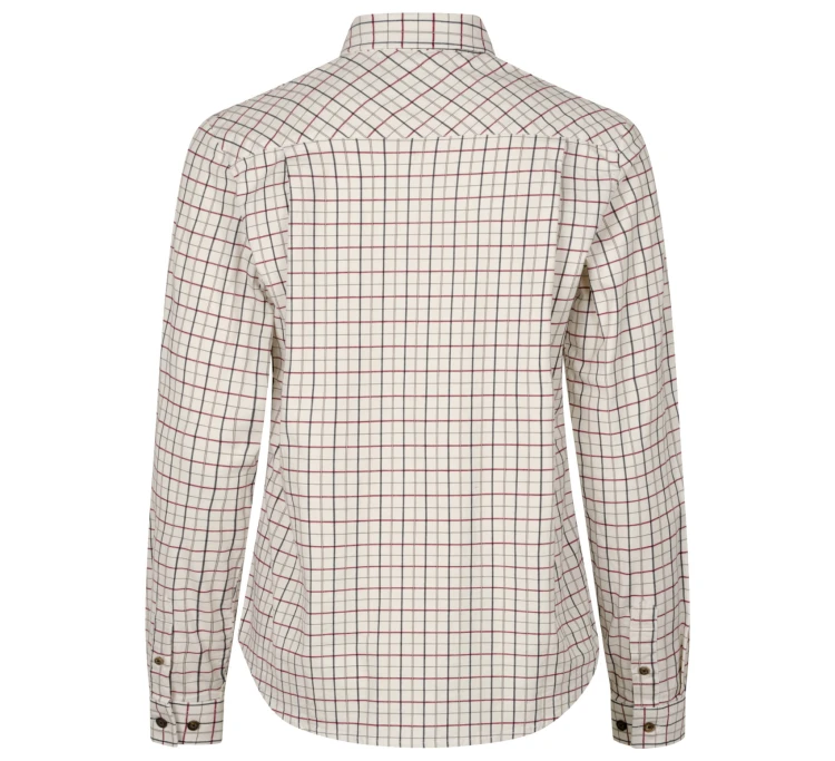 Koszula damska Seeland Kerry L/S - Cabernet/Blue Check