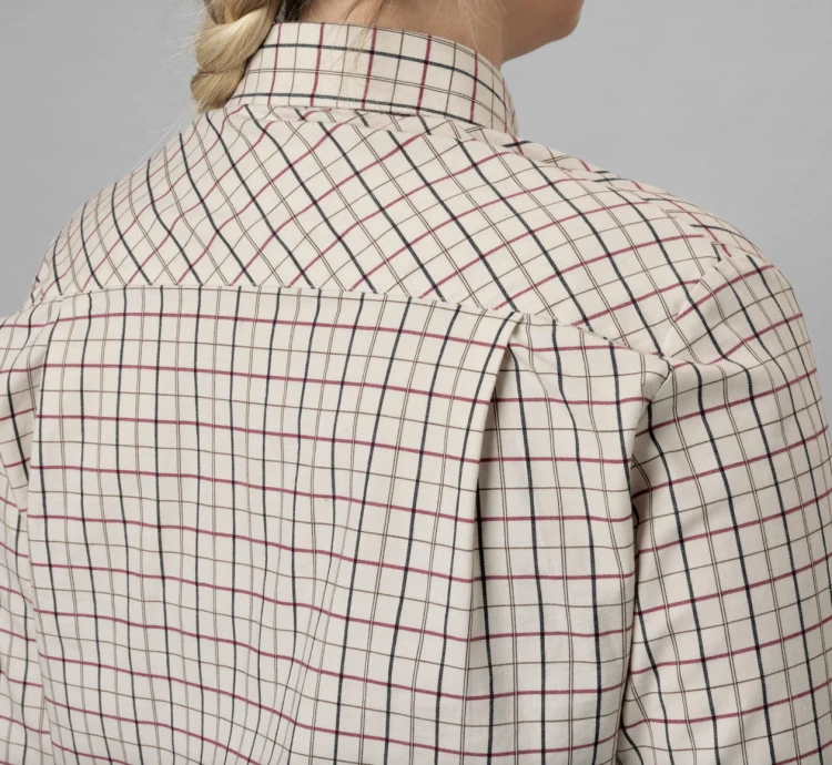 Koszula damska Seeland Kerry L/S - Cabernet/Blue Check