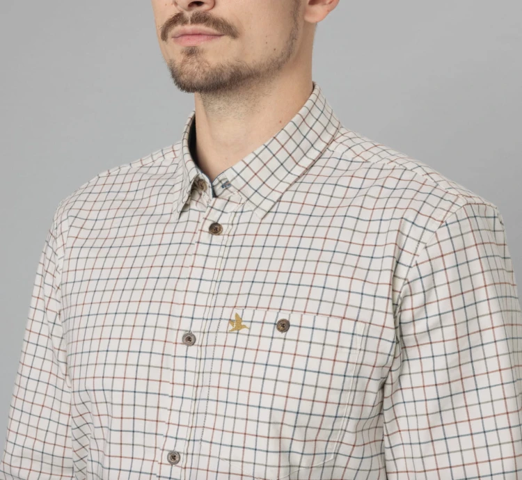 Koszula Seeland Oxford L/S - Grape Leaf/Terracotta Check