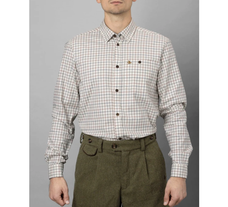 Koszula Seeland Oxford L/S - Grape Leaf/Terracotta Check