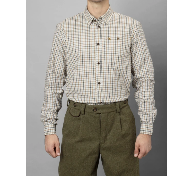 Koszula Seeland Oxford L/S - Classic Blue/Classic Brown Check