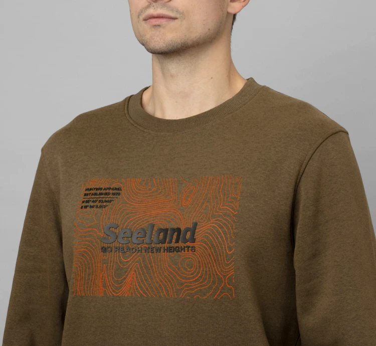 Bluza Seeland Pulse - Dark Olive Melange