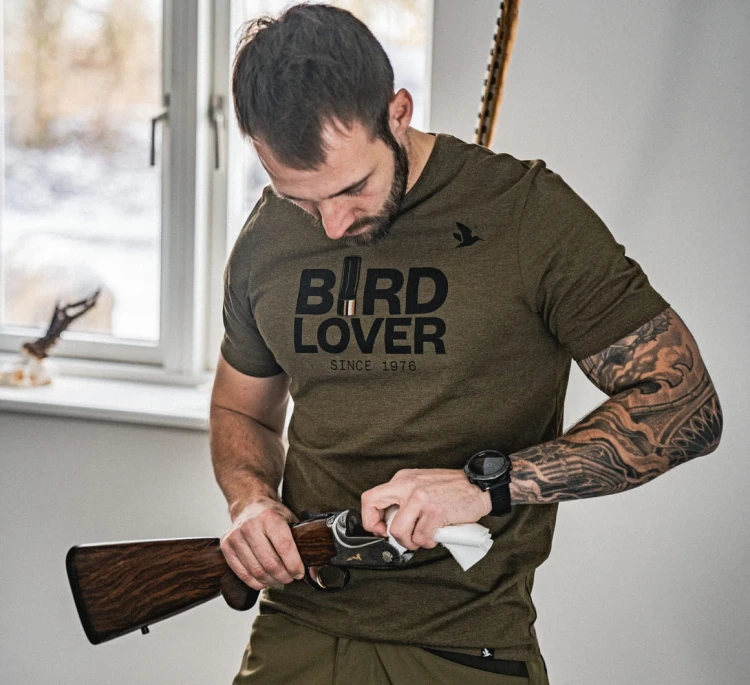 Koszulka Seeland Bird Lover S/S - Dark Olive Melange