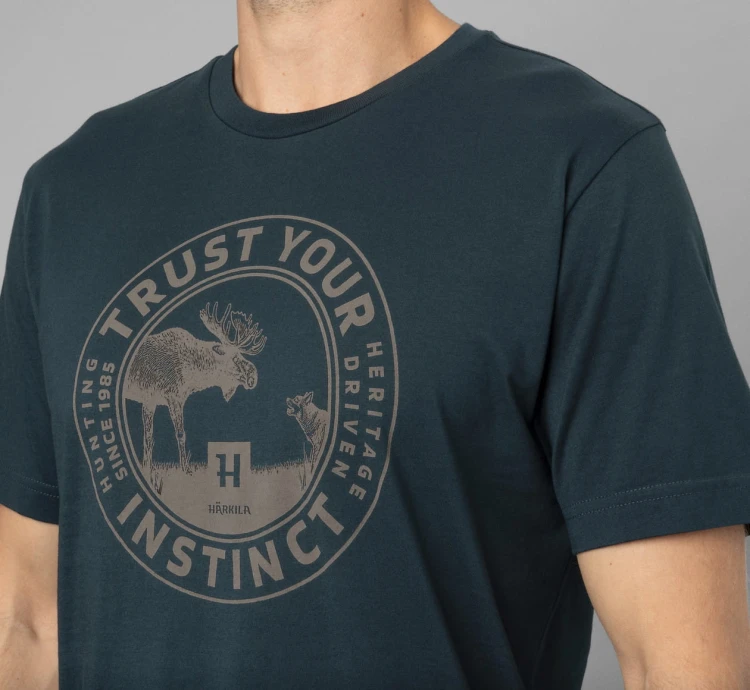 Koszulka Härkila Moose S/S - Dark Navy