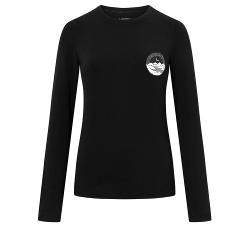 Koszulka damska Viking Escalante Bamboo L/S Lady - Czarny