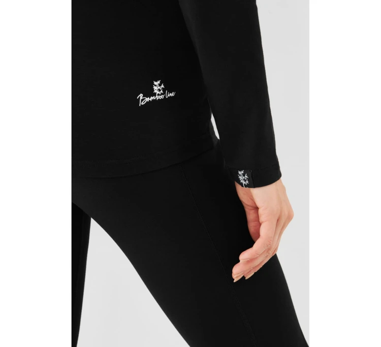 Koszulka damska Viking Escalante Bamboo L/S Lady - Czarny