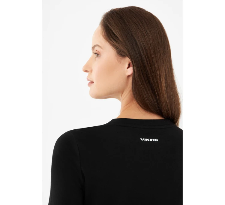 Koszulka damska Viking Escalante Bamboo L/S Lady - Czarny