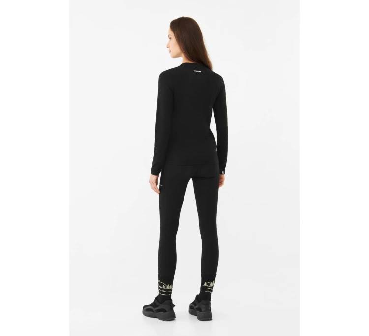 Koszulka damska Viking Escalante Bamboo L/S Lady - Czarny