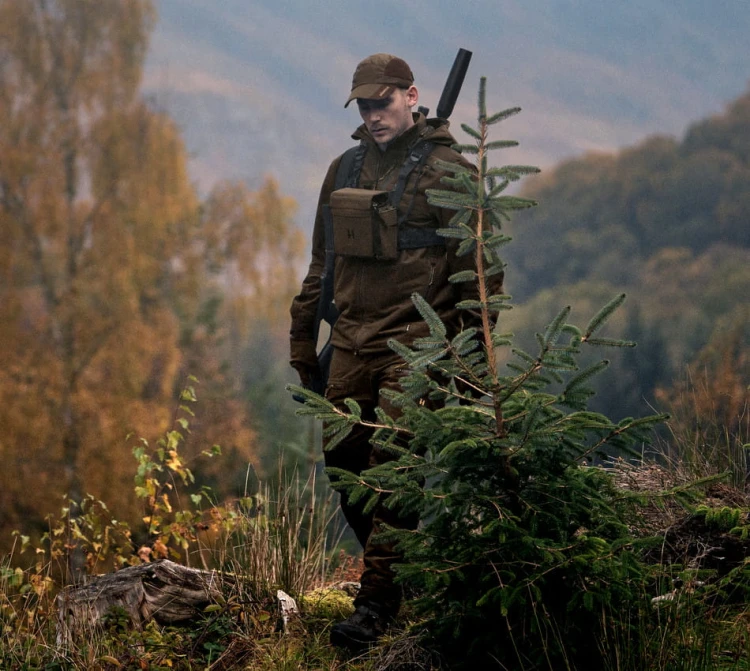 Rękawice Härkila Forest Hunter WSP - Hunting Green/Shadow Brown