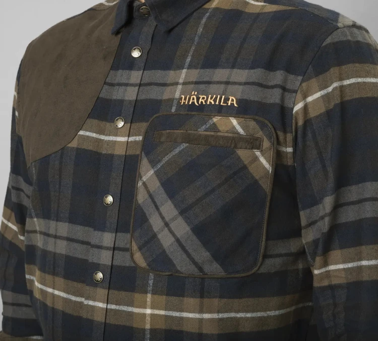 Koszula Härkila Jarne Shooting L/S - Dark Olive