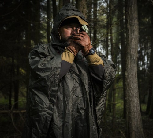 Poncho Helikon U.S. Model RipStop - Olive Green (PO-MUS-PO-02)
