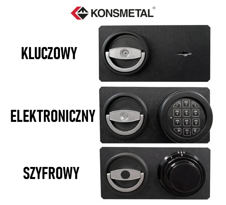 Szafa Konsmetal (6+4 szt.) MLB150D (RAL 7035) - klasa S1