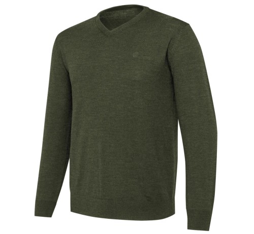 Beretta Merino V-Neck PU751 - Green Moss (1).jpg