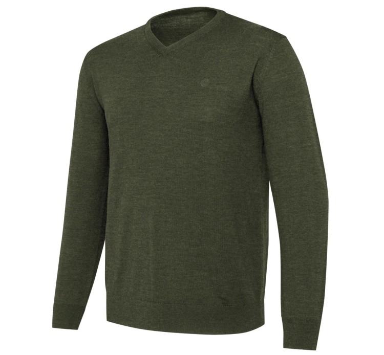Beretta Merino V-Neck PU751 - Green Moss (1).jpg