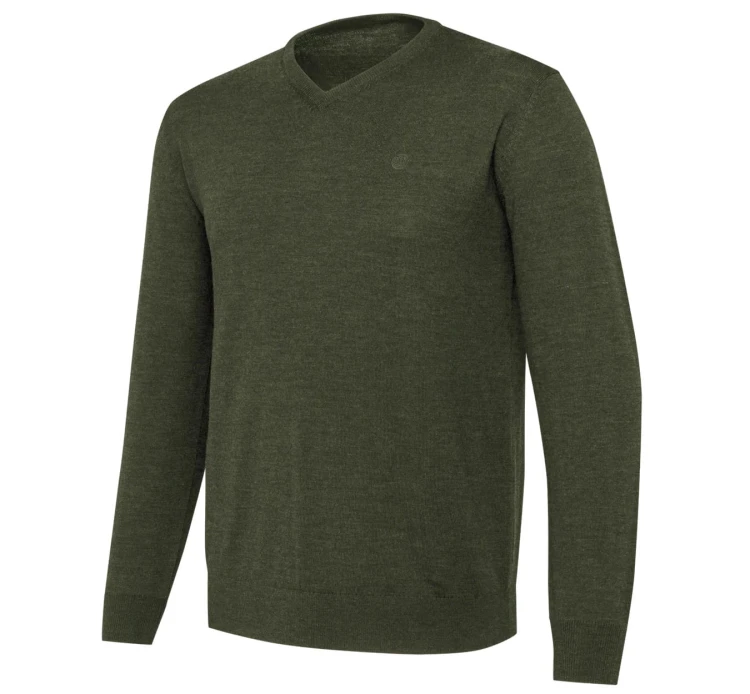 Sweter Beretta Merino V-Neck PU751 - Green Moss