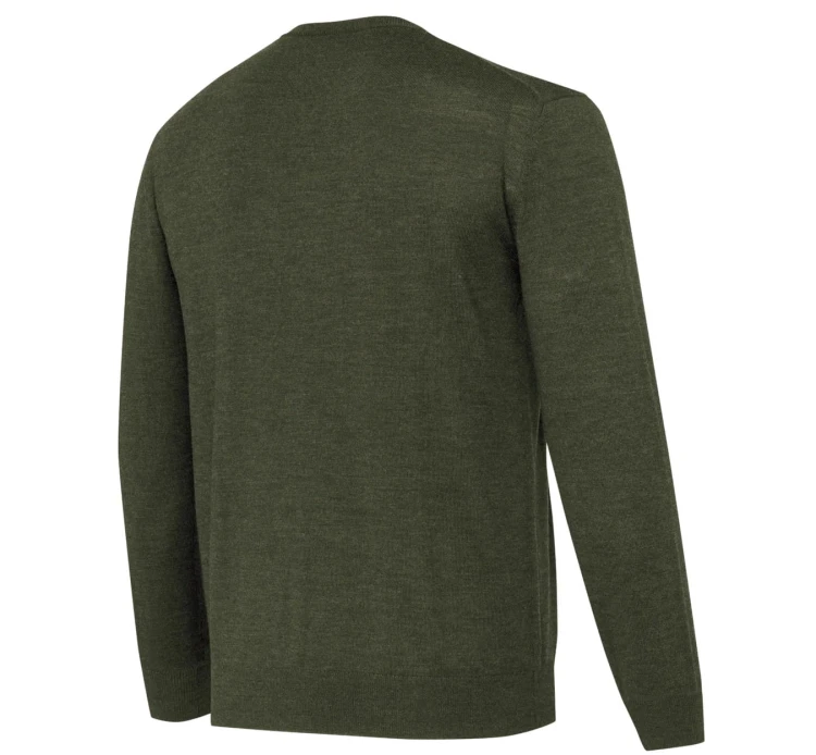 Sweter Beretta Merino V-Neck PU751 - Green Moss