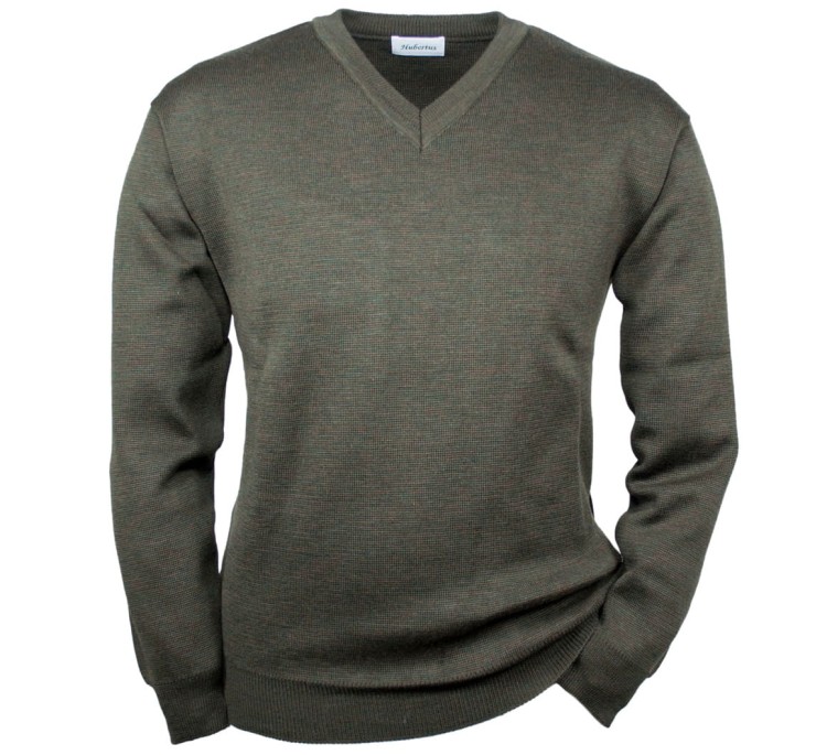 Hubertus V-Neck 10824610 - Olive (1).jpg