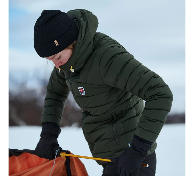Kurtka damska Fjällräven Expedition Pack Down 86122 - Mustard Yellow (161)