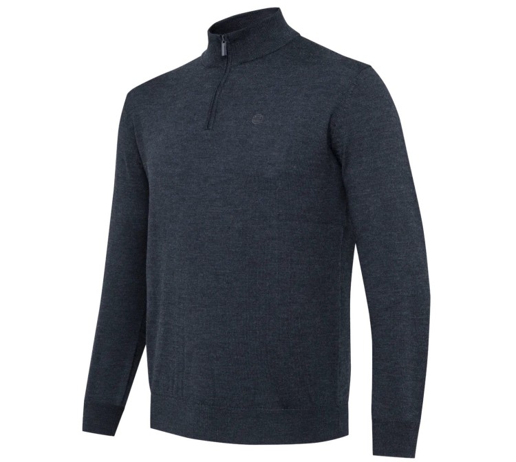 Sweter Beretta Merino Half Zip PU731 - Ebony (1).jpg