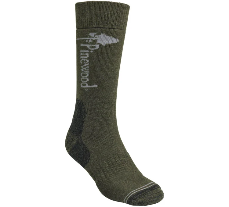 Skarpety Pinewood Melange 9501 - Olive Melange