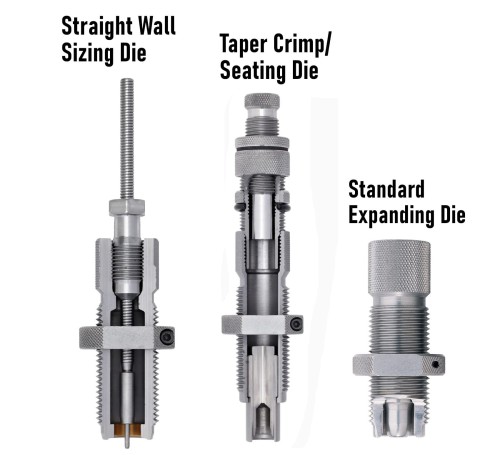 Hornady - Zestaw 3 matryc TaperCrimp 9mm Luger/9x21mm (.355) (#546516)