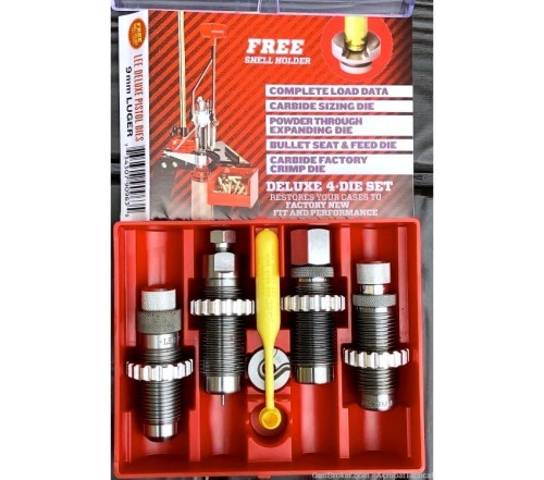LEE - Zestaw 4 matryc 9mm Luger LEE Carbide Deluxe Die Set (#90963)