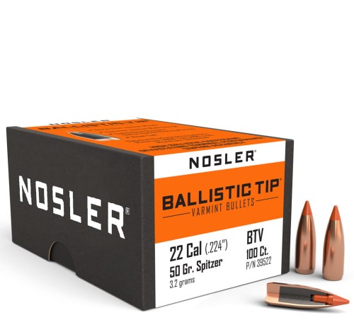 Pociski Nosler .22 (.224) Ballistic Tip Varmint 50gr (100) (#39522)