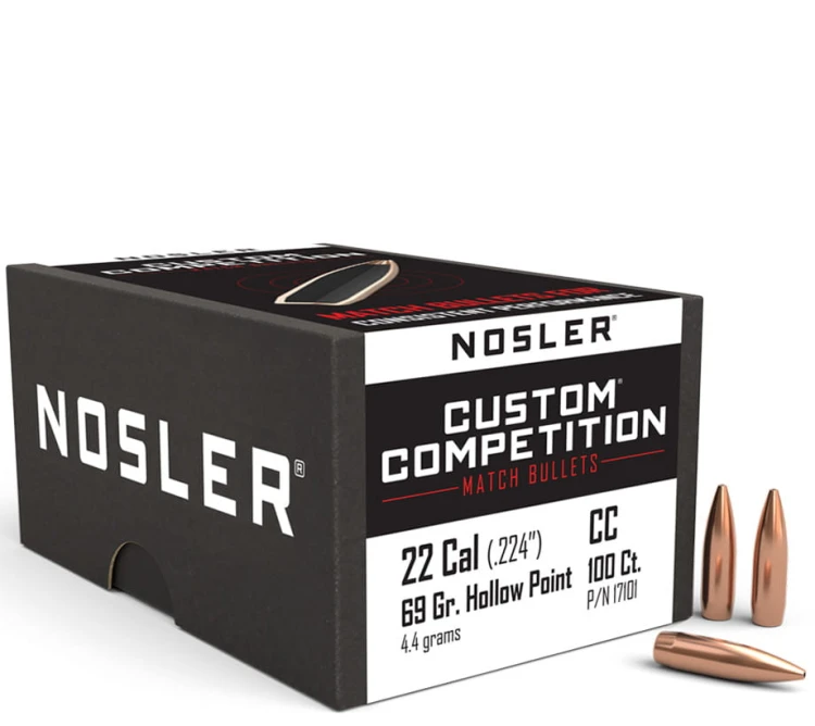 Pociski Nosler .22 (.224) Custom International HPBT 69gr (100) (#17101)