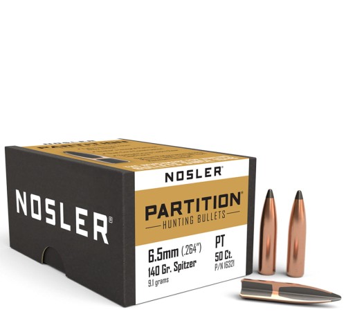 Pociski Nosler 6,5mm (.264) Partition 140gr (50) (#16321)