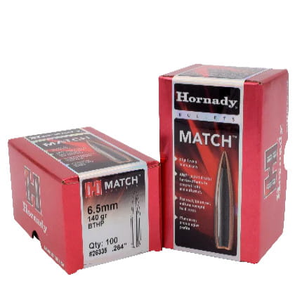Pociski Hornady 6,5mm (.264) BTHP Match 140gr (100) (#26335)