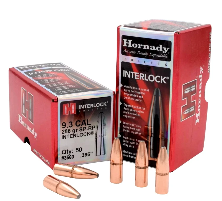 Pociski Hornady 9,3mm (.366) InterLock SP-RP 286gr (50) (#3560)
