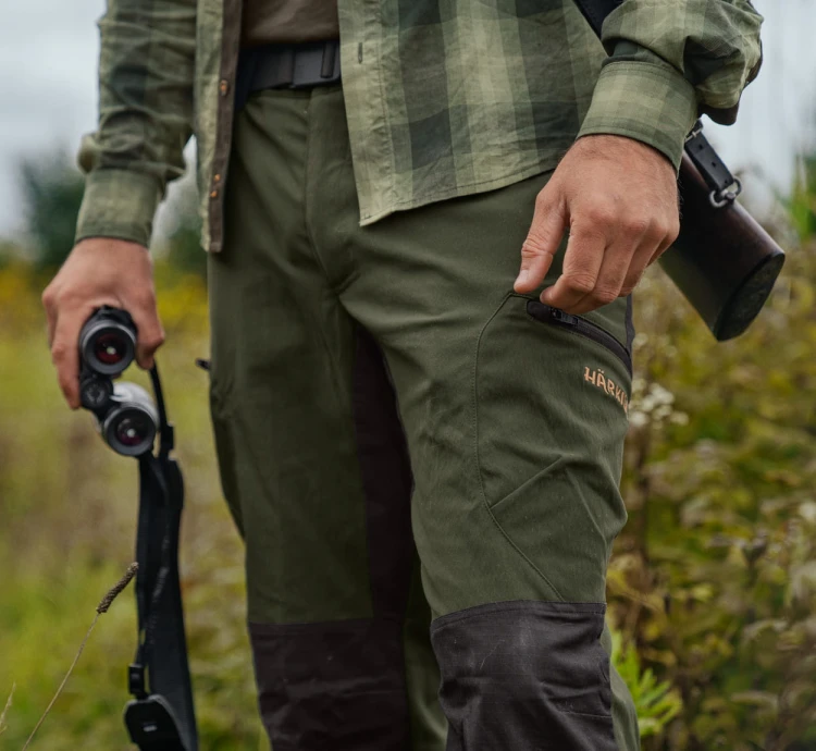 Spodnie Härkila Ragnar - Slate Brown/Willow Green