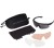 Okulary balistyczne Swiss Eye Nighthawk z zestawem wizjerów - Czarny - 40291